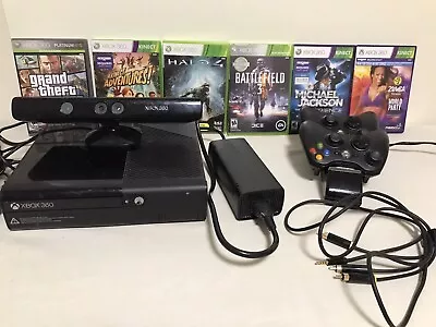 Xbox 360 S 1439 4GB With Kinect Bundle + 6 Games - Used - Untested  • $64