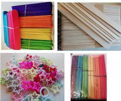 Various Craft Items - Your Choice!   (Foam Sheets/charms/lollipop Sticks) • £1.99