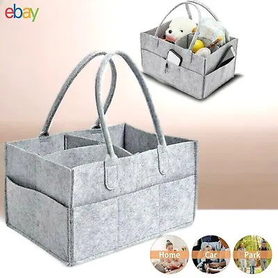 Baby Nappy Bag Diaper Organizer Caddy Changing Nappy Kids Storage Carrier Bag • £5.75