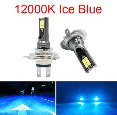 2Pcs Super Bright H4 H7 LED Car Headlight Bulbs Motorcycle Fog Lamps 12V 24V • $5.51