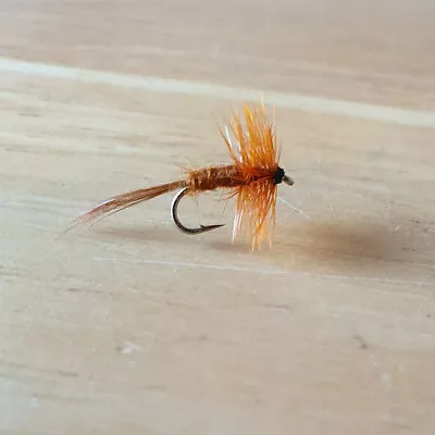 1 Dozen (12) Brown Midge Size 16 Dry Flies  • $6.49