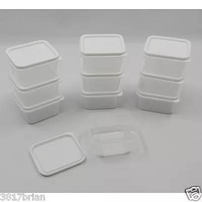 20 Small Square Plastic Mini Storage Containers  2.3 Fl Oz. Container • $12.95