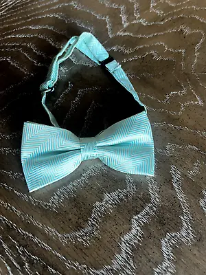 BOW TIE MENS ADJUSTABLE SOLID COLOR TUXEDO NECKTIE Color Mint Green FAST SHIP • $4.99