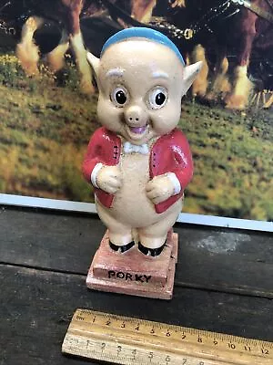 Porky Pig Cast Iron Money Bank Repro 500450 • $45