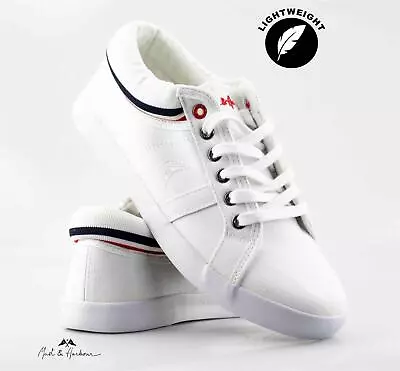 Mens Canvas Casual Walking Pumps Running Plimsolls Sneakers Trainers Shoes Size • £14.95