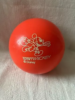 Vintage Disney Mickey Mouse Brunswick Bowling Ball Team Mickey AF87769 Good Cond • $39.99