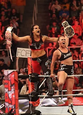 RONDA ROUSEY & SHAYNA BASZLER 8x10 COLOR PHOTO ROH ECW WWE NXT AEW IMPACT 32 • $7.96