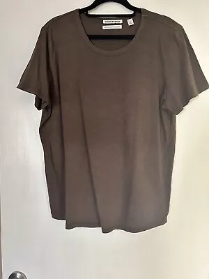 Country Road Ladies Khaki 100% Cotton T Shirt Size XL • $12