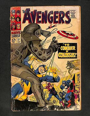 Avengers #37 Hercules! Enchantress! Black Widow! Gil Kane Cover! Marvel 1967 • $0.99