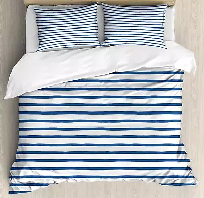 Harbour Stripe Duvet Cover Set Twin Queen King Sizes With Pillow Shams Ambesonne • £96.50