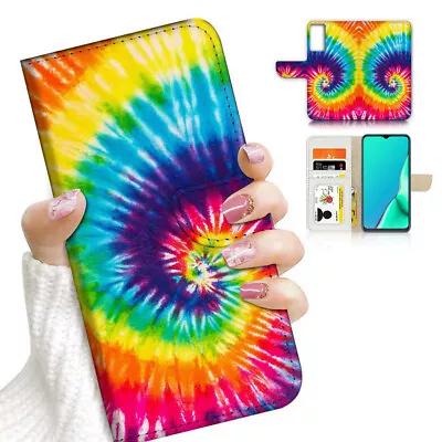 ( For Oppo A57 / A57S ) Wallet Flip Case Cover AJ23628 Tie Dye • $13.99