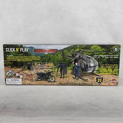 Click N’ Play World Peacekeepers SWAT Elite Unit Rescue Helicopter 26 Pcs Set • $29.88