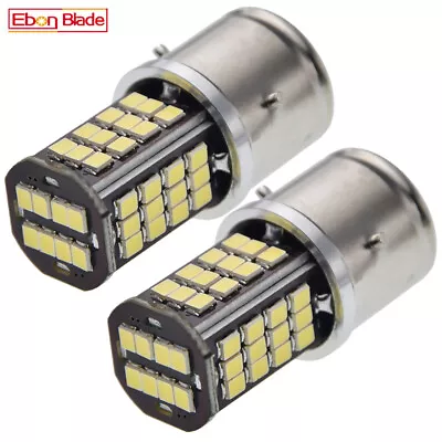 Pair LED Bulb 12V BA21S 2835 56 SMD Light Lamp 12 Volt Vintage Classic Car Moto • $23.99