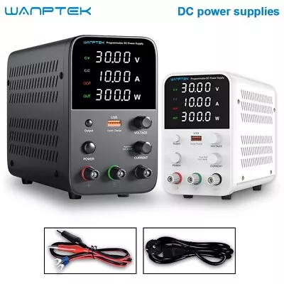 WPS 0-30V 60V 0-10A Adjustable Lab DC Power Supply Veriable Bench Switching PSU • $69.99