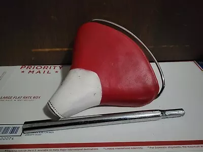 Vintage Mesinger Bicycle Red White Seat With Stem - Columbia Schwinn - Used • $50