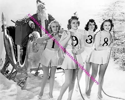 1938 FOUR BEAUTIFUL LEGGY SHOWGIRLS & W.C. FIELDS 8x10 CHRISTMAS PHOTO A-1938WC • $8.25