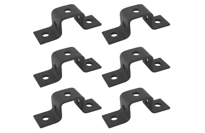 Heavy Duty 5mm Thick Multi-Function U Bracket Connector 6 Pack Blk See Descrip • $29