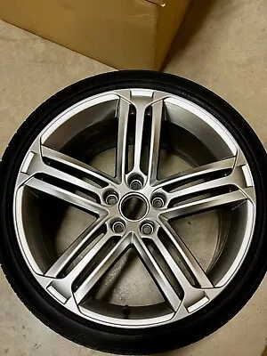 (4) 19x8 OEM MK6 Volkswagen Golf R Wheels & Continental Tires Silver 5x112 • $2199