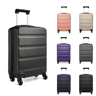 £35.89 • Buy Cabin Hand Luggage Suitcase Ryanair 4 Wheeled ABS Travel Case Bag Easyjet