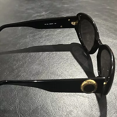 Vintage Fendi Sunglasses FS 150 “Ebony” Round Logo • $120