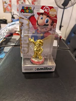 Amiibo LIMITED EDITION GOLD MARIO (Super Mario Bros) RARE + NEW! • $50