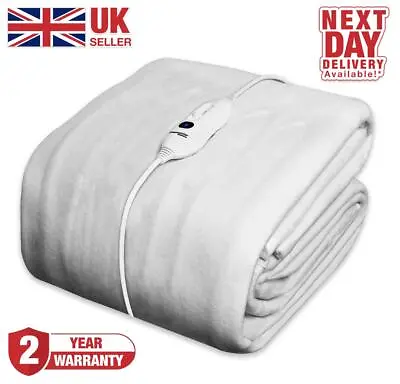 Single Electric Blanket Dreamcatcher Luxury Heated Washable 3 Heat Settings Bed • £26.95