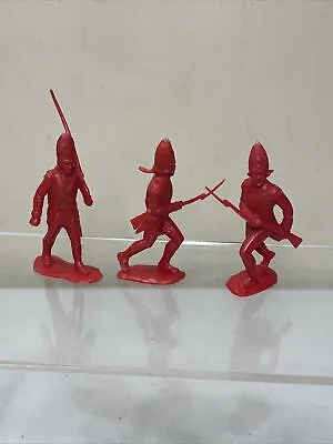 MARX Heritage Rev War British Red Coats Plastic Toy Soldiers Playset 1:32 Scale • $9.99