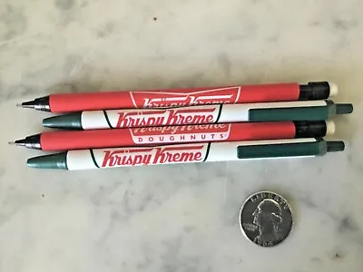 Vintage Lot 4 Krispy Kreme Doughnuts Pens Pencils Set New Classic Logo Nos Rare • $7.64