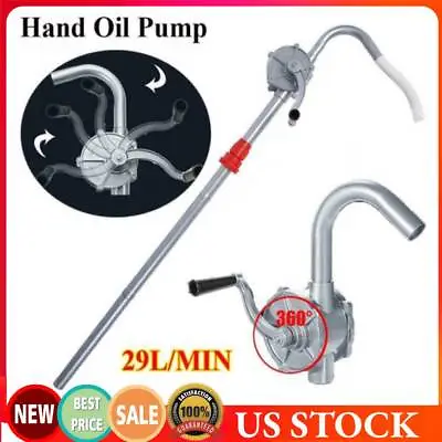 Hand  Oil Diesel Fuel Pump Aluminium Alloy Drum Tank Barrel Pump 29L/MIN • $27.99