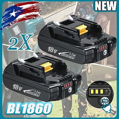 2PACK Replacement For Makita 18V Lithium-ion 3Ah Battery BL1815 BL1820 BL1830 • $29