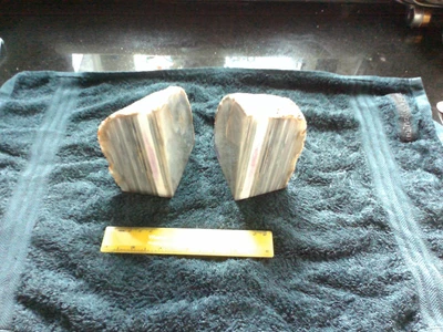 £17 • Buy Quartz Agate Bookends