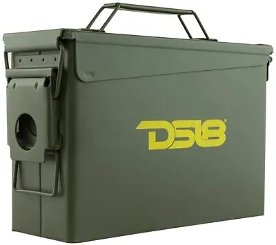 DS18 ARMYBOX Military And Army Solid Steel Ammo - 50 Caliber Ammo Box OD Green • $18.66