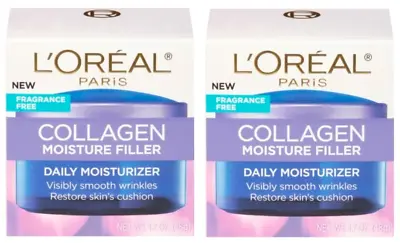 $23.95 • Buy L'Oreal Paris Collagen Moisture Filler Daily Moisturizer, 1.7 Oz - Pack Of 2