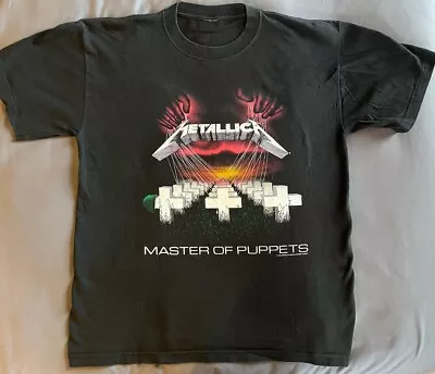 Metallica Master Puppets 1994 Xl Vintage Shirt Megadeth Slayer Iron Maiden Kiss • $15