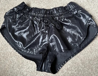 £18 • Buy Stella Mccartney Boxing Adidas Women’s Exercise Gym Running Shorts Shiny Nylon