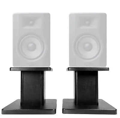 Rockville 8” Black Studio Monitor Speaker Stands For M-Audio BX8 D3 Monitors • $49.95