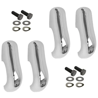 Vw Bug Chrome Euro Bumper Guards Fits Front/Rear Bumpers 1958-67 Set Of 4 • $89.95