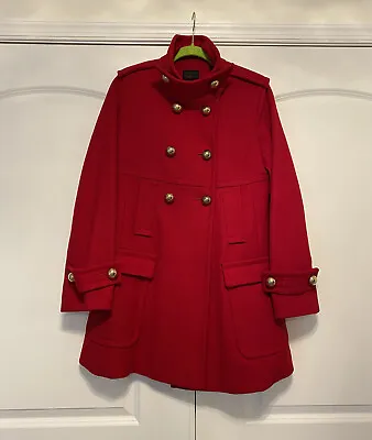 $125 • Buy Victoria’s Secret Via Ladies Vintage 100% Wool Military Button Pea Coat Jacket