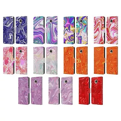 Official Suzan Lind Marble 2 Leather Book Wallet Case Cover For Motorola Phones • $22.95