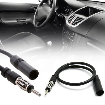 35cm Car Antenna Adapter AM/FM Radio Aerial Extension Cord Cable Car Accessories • $6.75