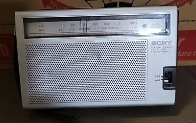 Vintage Sony TFM-6160W Portable 2-Band AM-FM Radio Receiver Tested & Works • $19.95