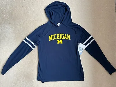 Genuine UNIVERSITY OF MICHIGAN College Hoodie Sweatshirt - Large - New With Tags • £24.95
