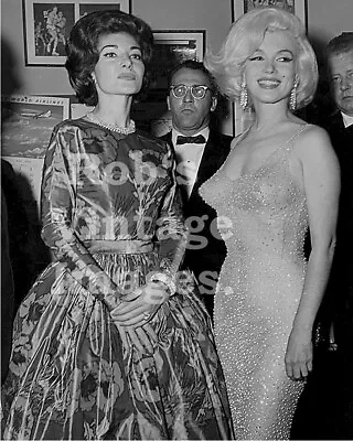 Marilyn Monroe Maria Callas Photo Retro Gala Dress JFK  Birthday Party   • $9.99