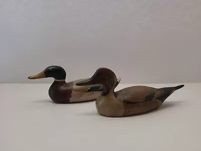 Two Tom Tabor Duck Decoy Miniatures One Signed • $59.99
