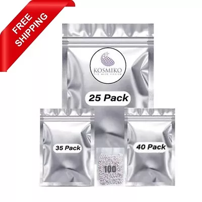 100 Pack Mylar Bags For Food Storage With 100x300cc Oxygen Absorbers • $21.99