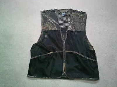 Quail Unlimited Hunting Vest Mens Medium Green Black Mesh • $18.89