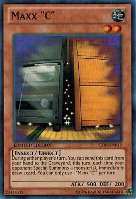 Yugioh! MP Maxx  C  - CT09-EN012 - Super Rare - Limited Edition Moderately Playe • $16.25