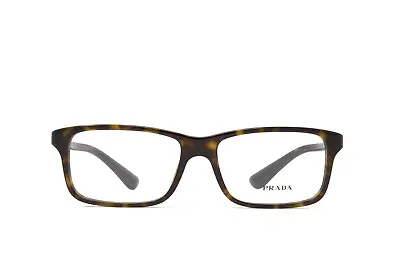 Prada Eyeglasses Men's Rectangular Frame PR06SV 2AU1O1 Havana 56mm NEW! • $129.99