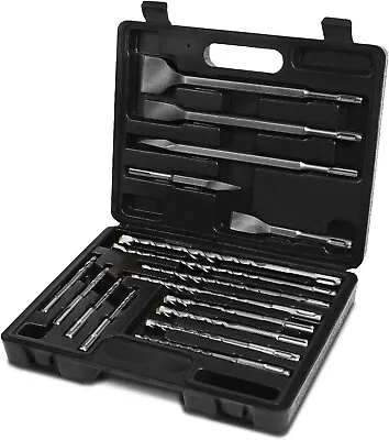 £19.90 • Buy UMI 17-piece SDS-Plus Hammer Drill And Chisel Bits Set Storage Case Amazon Brand