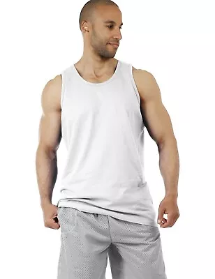 Mens Tank Top Muscle Gym Sleeveless Plain T-Shirts Tee A-Shirt 100%Cotton NEW • $12.99